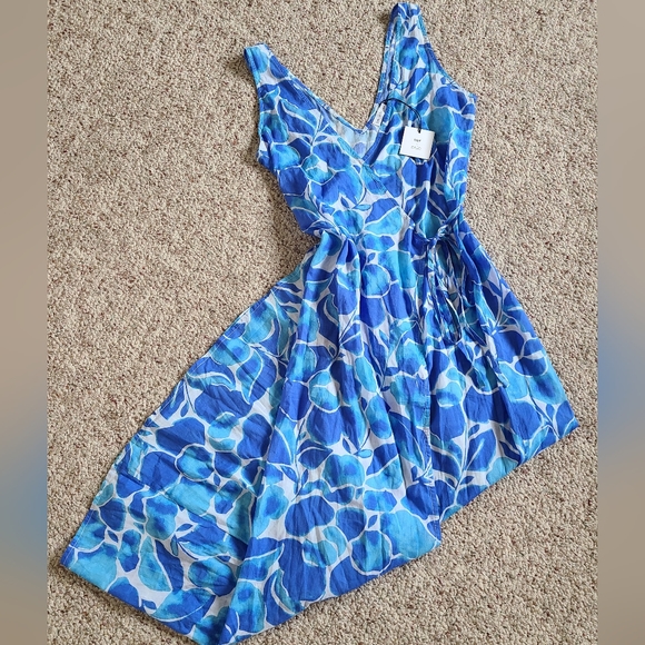 NWT DVF X ONIA "Grace" Cover-up Maxi Dress Size Sm 💙 - Picture 10 of 12